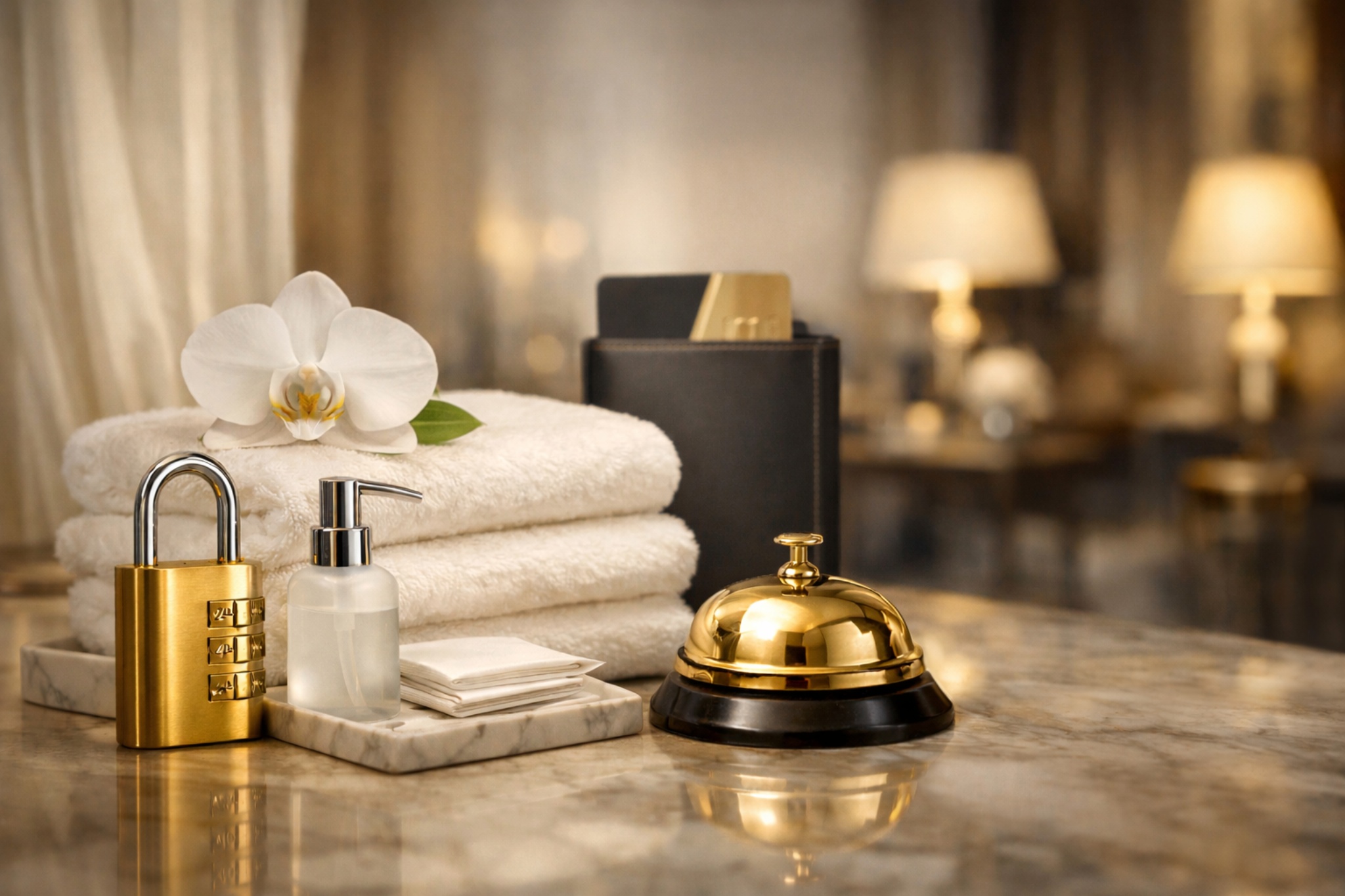 Club Focus in-room hospitality service concept representing safety, privacy, hygiene, and English support